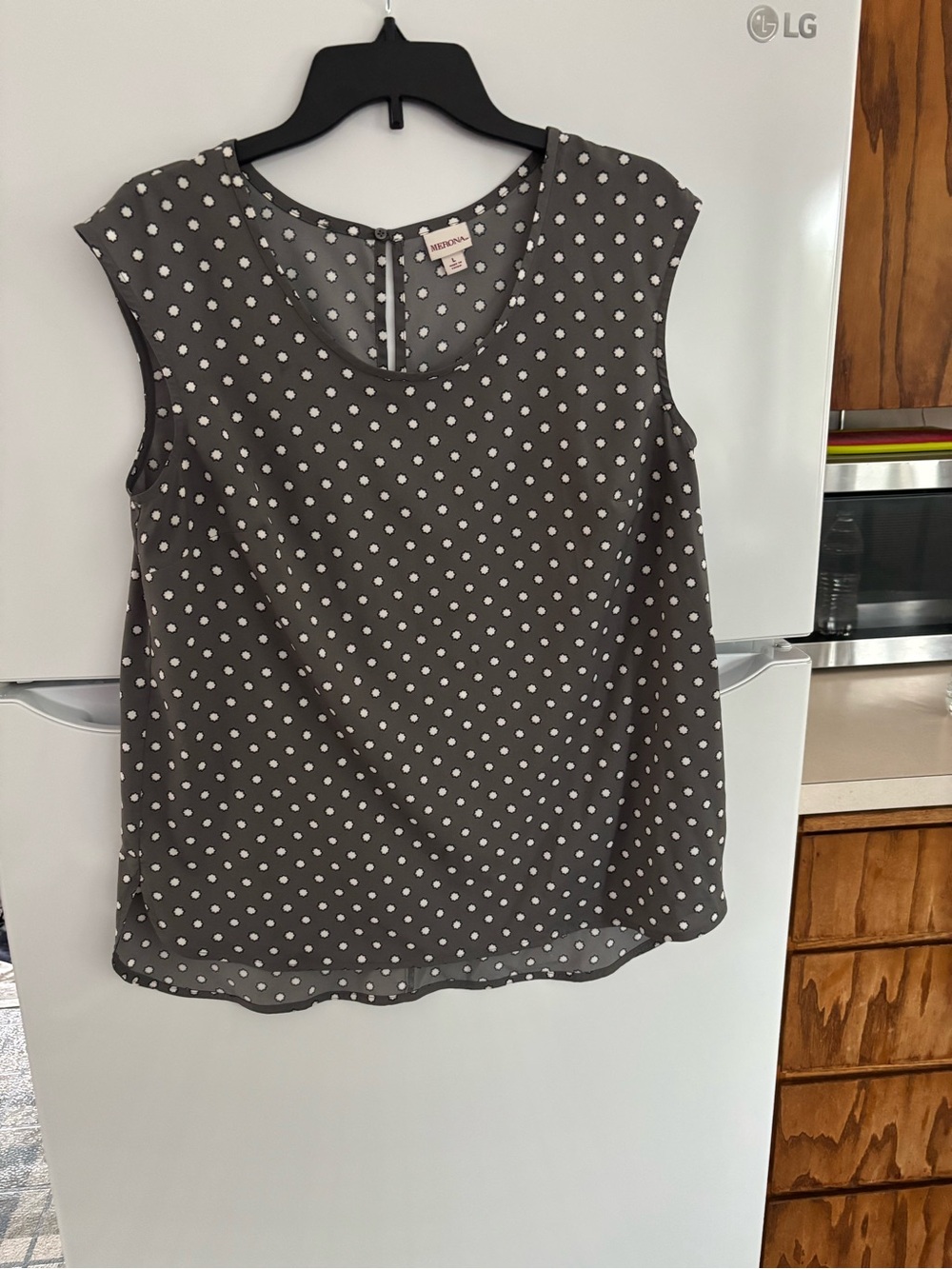 Merona Gray Polka Dot Sleeveless Camisole